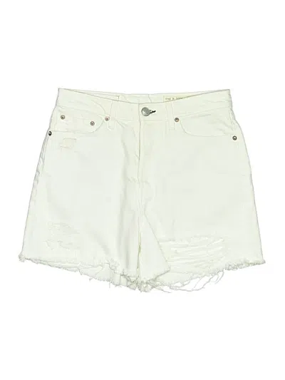 Pre-owned Rag & Bone Denim Shorts In Ivory