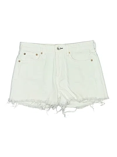 Pre-owned Rag & Bone Denim Shorts In Ivory