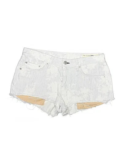 Pre-owned Rag & Bone Denim Shorts In White