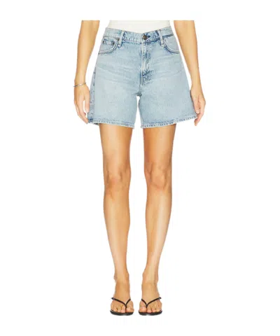 Rag & Bone Denim Shorts With Belt Loops In Blue