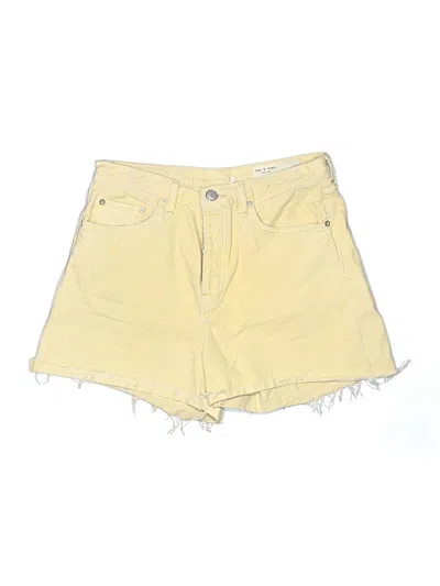 Pre-owned Rag & Bone Denim Shorts In Yellow