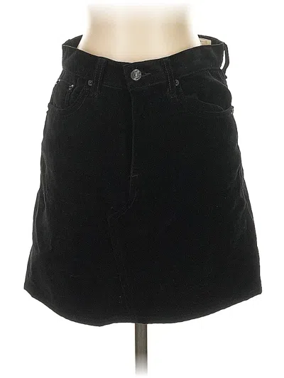 Pre-owned Rag & Bone Denim Skirt In Black