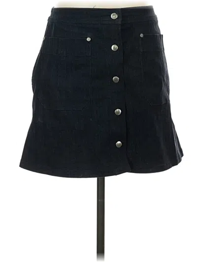 Pre-owned Rag & Bone Denim Skirt In Black