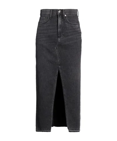 Rag & Bone Denim Skirt In Black
