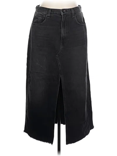 Pre-owned Rag & Bone Denim Skirt In Black