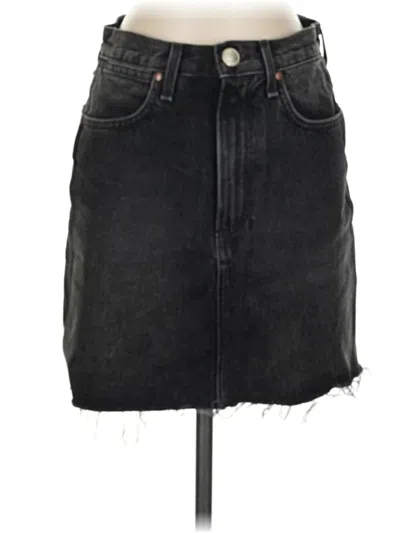 Pre-owned Rag & Bone Denim Skirt In Black