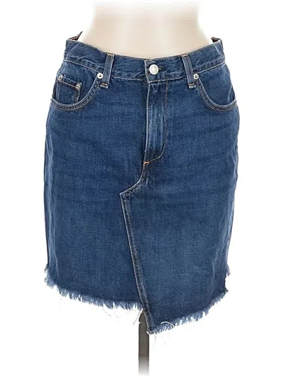 Pre-owned Rag & Bone Denim Skirt In Blue