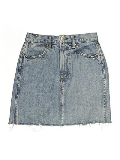 Pre-owned Rag & Bone Denim Skirt In Blue