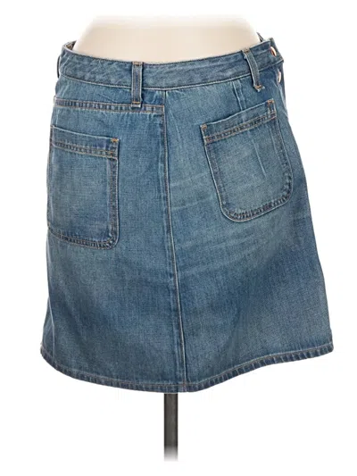 Pre-owned Rag & Bone Denim Skirt In Blue