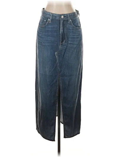 Pre-owned Rag & Bone Denim Skirt In Blue