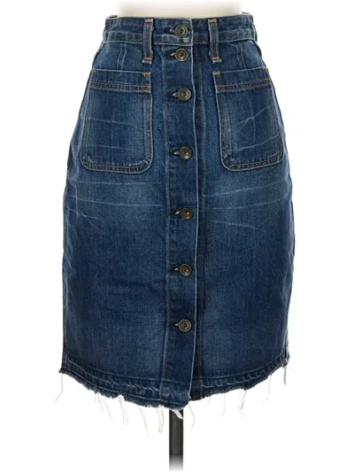 Pre-owned Rag & Bone Denim Skirt In Blue