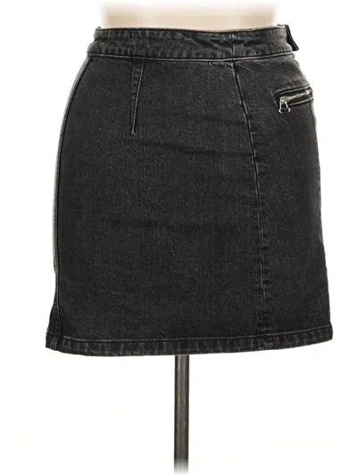 Pre-owned Rag & Bone Denim Skirt In Gray