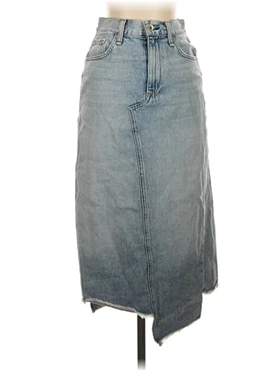 Pre-owned Rag & Bone Denim Skirt In Gray