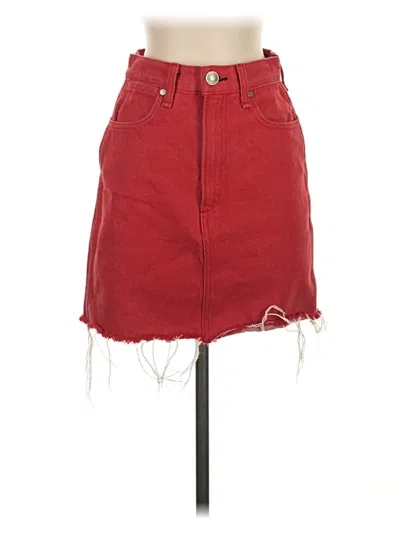 Pre-owned Rag & Bone Denim Skirt In Red