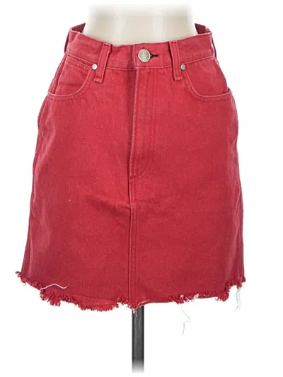 Pre-owned Rag & Bone Denim Skirt In Red