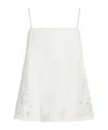 Rag & Bone Denim Sleeveless Top In White