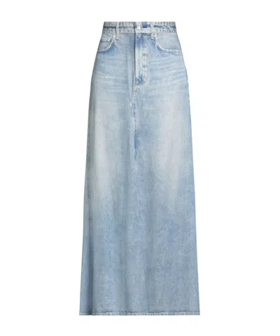 Rag & Bone Denim Style Skirt In Blue