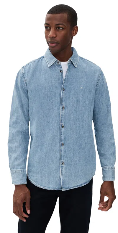 Rag & Bone Denim Tomlin Shirt Conrad In Blue