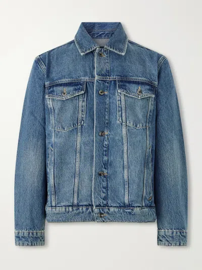 Rag & Bone Rb3 Denim Trucker Jacket In Blue