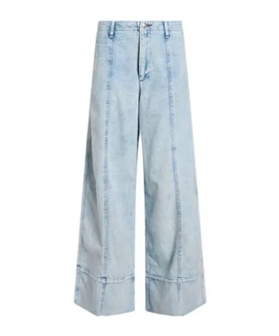 Rag & Bone Denim Wide-leg Pants In Blue