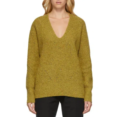 Rag & Bone Donegal Sweater In Shell Green In Multi
