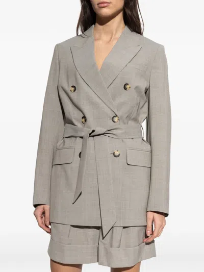 RAG & BONE DOUBLE-BREASTED BELTED JACKET