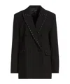 Rag & Bone Double-breasted Blazer In Black