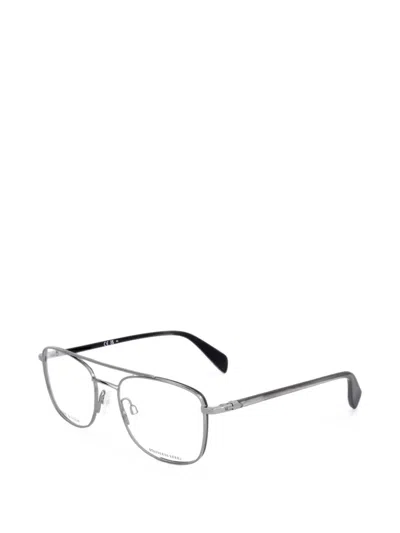 Rag & Bone Double-bridge Glasses In Transparent