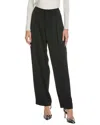 Rag & Bone Irina Contrast Stitch Straight Leg Ponte Pants In Black