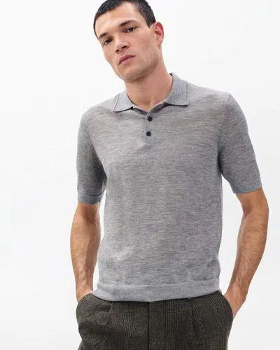 Rag & Bone Downing Lightweight Cashmere Polo In Gray