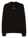 Rag & Bone Downing Polo Shirt In Black