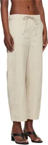 Rag & Bone Drawstring Casual Pants In Neutral