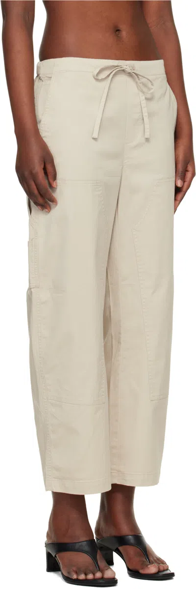 Rag & Bone Drawstring Casual Pants In Neutral