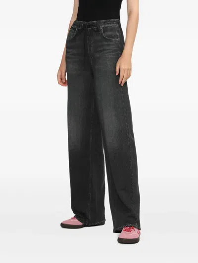Rag & Bone Drawstring Denim Jeans In Black