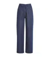 Rag & Bone Drawstring Phoebe Wide-leg Jeans In Blue