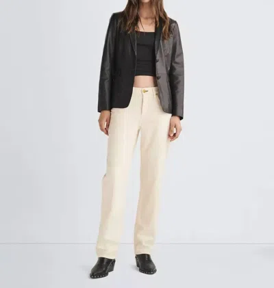 Rag & Bone Dre Boyfriend Low Rise Baggy Jean In Ecru