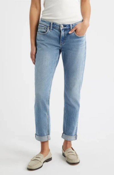Rag & Bone Dre Low Rise Slim Boyfriend Jeans In Blue