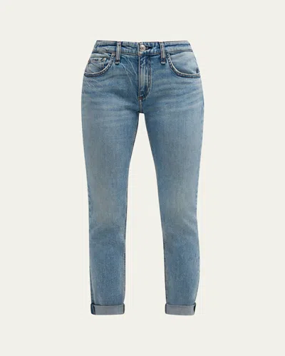 Rag & Bone Dre Low-rise Slim Boyfriend Jeans In Blue