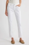 Rag & Bone Dre Low Rise Slim Boyfriend Jeans In White