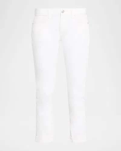 Rag & Bone Dre Low-rise Slim Boyfriend Jeans In White