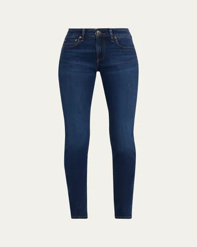 Rag & Bone Dre Low-rise Slim Jeans In Blue