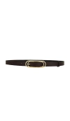 Rag & Bone Duo Rounded Rebound Belt In Black
