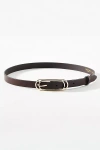 Rag & Bone Duo Rounded Rebound Leather Belt In Brown