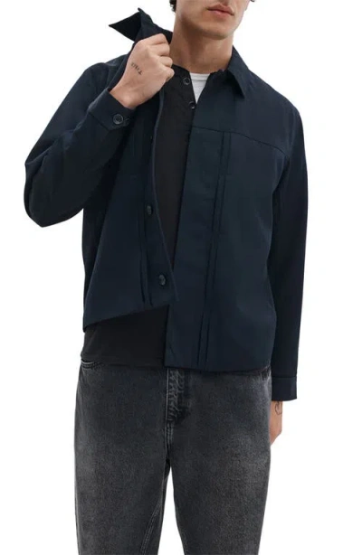 Rag & Bone Dwight Wool Gabardine Jacket In Blue