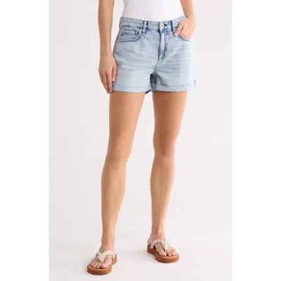 Rag & Bone Dylan Cuffed Denim Shorts In Blue