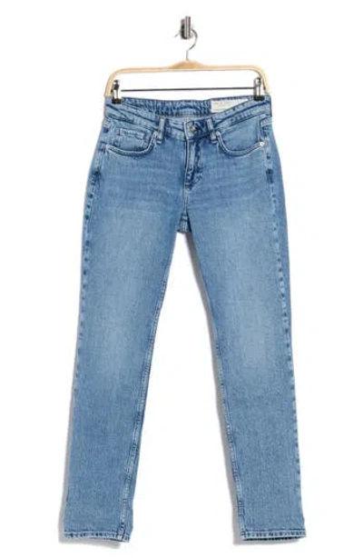 Rag & Bone Dylan Low Rise Slim Fit Boyfriend Jeans In Blue