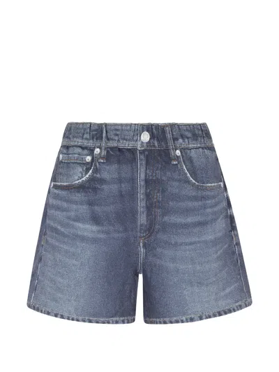Rag & Bone Elastic-waistband Shorts In Blue