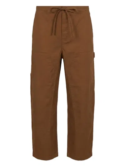 Rag & Bone Elasticated-waistband Trousers In Brown