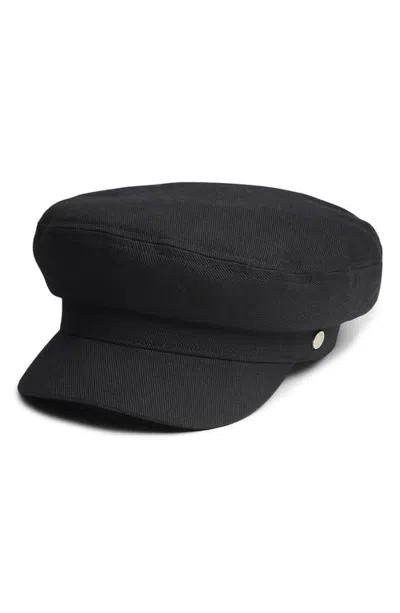 Rag & Bone Eleanor Wool Newsboy Cap In Black