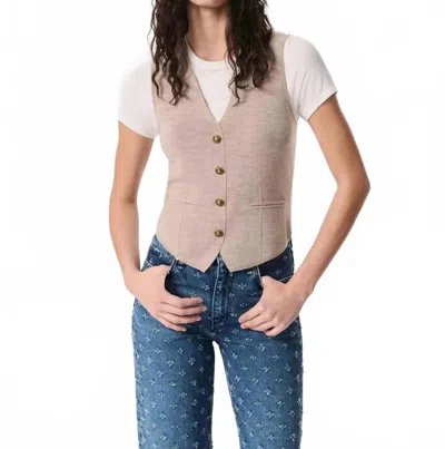 Rag & Bone Ella Vest In Dark Taupe